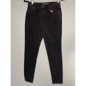 Boden The Soho Skinny Black Corduroy Pants Womens 6R High‎ Rise